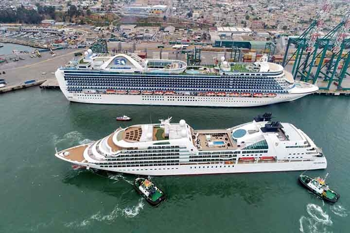 San Antonio, Chile: Localizado na costa central do Chile, San Antonio é um dos portos mais movimentados do país, servindo como ponto de escala para cruzeiros que exploram a região central chilena. Reprodução: Flipar