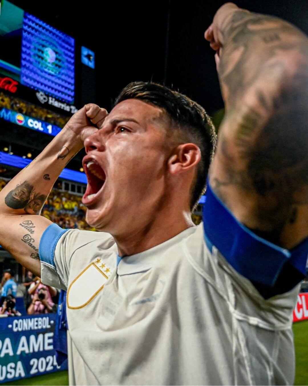 Colômbia x Uruguai Reprodução/Twitter