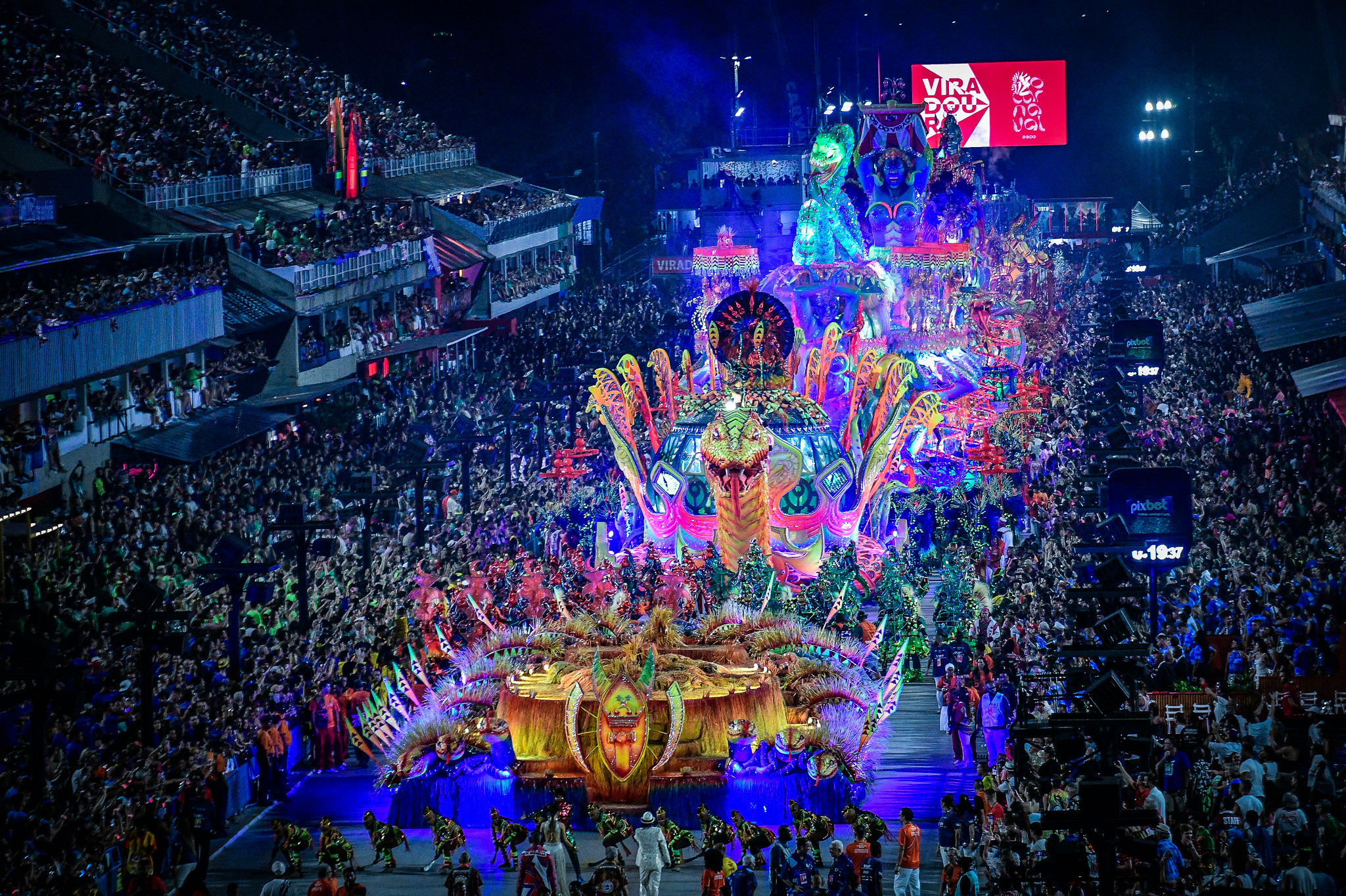 Carro Abre Alas da Viradouro 2024. Foto: Divulgação / Liesa Rio Carnaval 2026