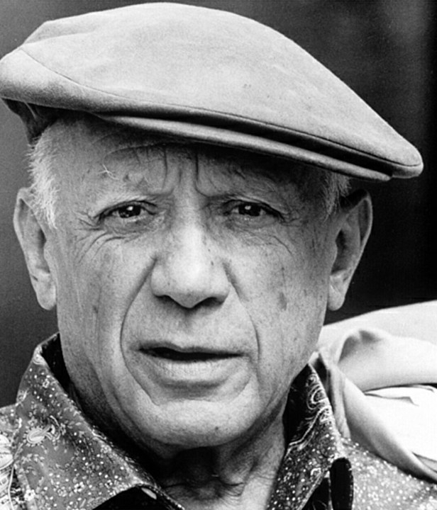 Picasso (1881-1973) era espanhol e morava na França. Um dos artistas que revolucionaram as artes no começo do século 20, com o Cubismo. Morreu aos 91 anos de ataque cardíaco após um edema pulmonar.  Reprodução: Flipar