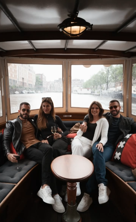 Rafa Marques, Pati Guerra, Mari Gonzales e Pippo Marques em viage à Europa Reprodução/Instagran