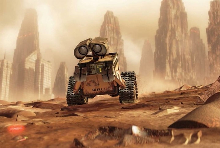 WALL-E (2008) - Na trama, o protagonista é o último robô remanescente na terra de um grupo incumbido de limpar o planeta. 
 Reprodução: Flipar