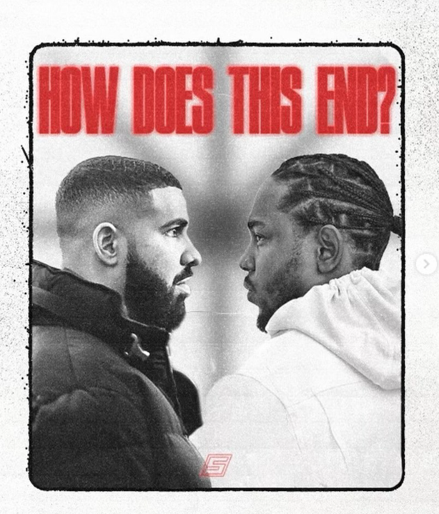 Drake e Kendrick Lamar. Foto: Reprodução