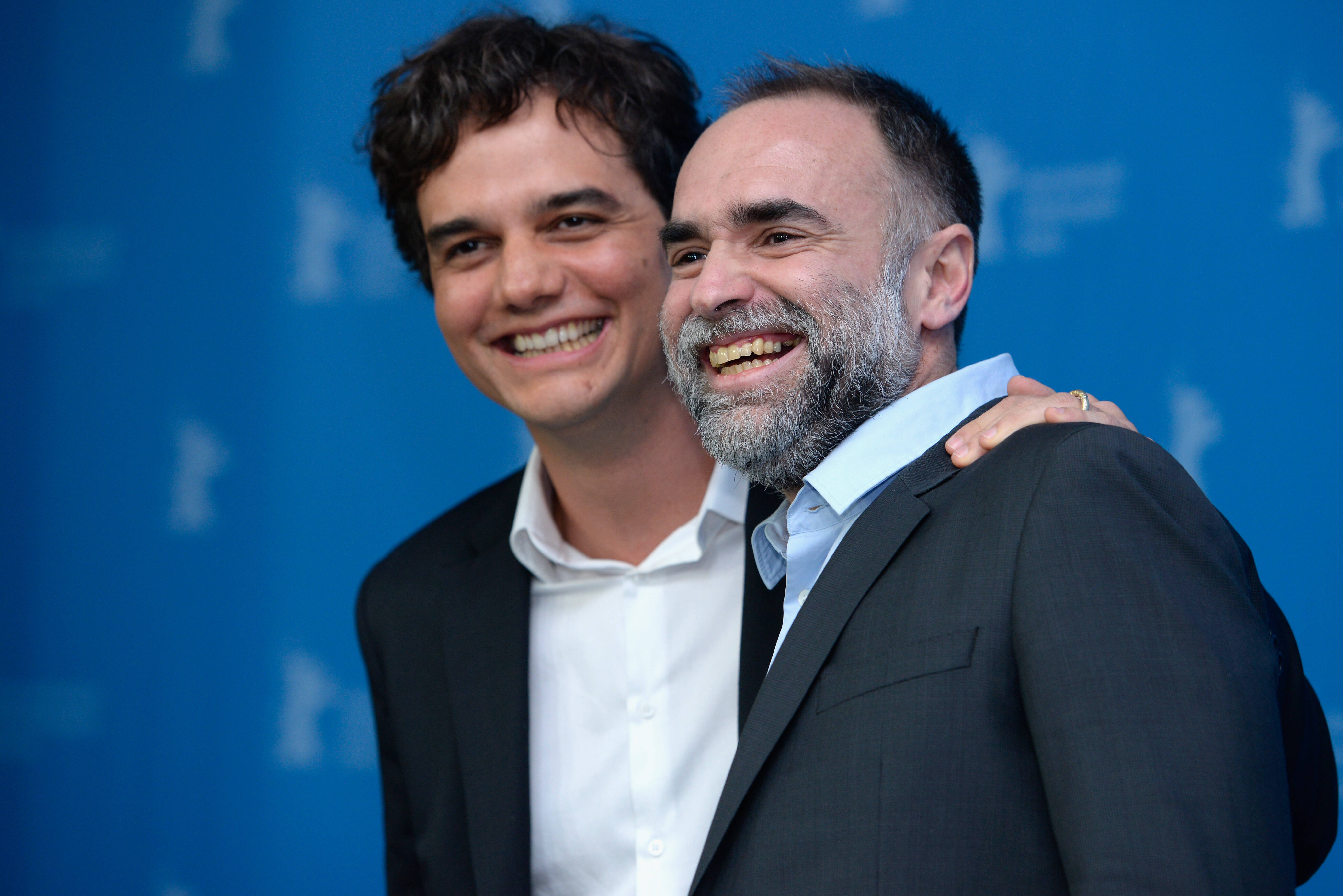 Wagner Moura e Karim Ainouz no Festival de Berlim. Foto: Getty Images