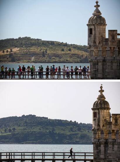 Os pontos turísticos pelo mundo vazios por causa da pandemia do coronavírus. Foto: Reprodução