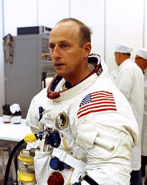 Pete Conrad - Nascido em 15/3/1932.  Formado pela Universidade de Princeton. Pisou na Lua em 19/11/1969. Morreu em 8/7/1999, aos 69 anos.  Reprodução: Flipar