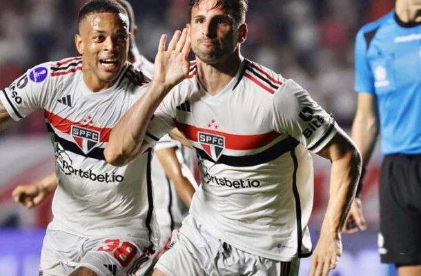 Herói no primeiro jogo da final, Calleri está avaliado em 4 milhões de euros. Foto: Divulgação/São Paulo FC