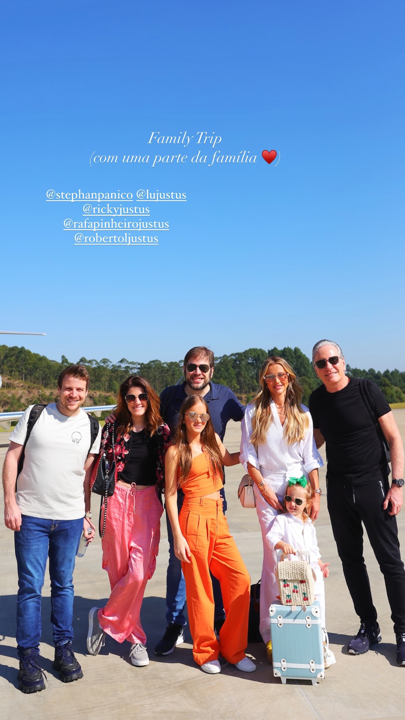 Roberto Justus e família viajam para o Caribe Reprodução/Instagram