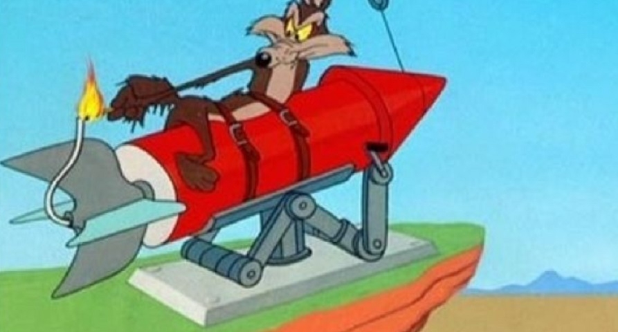 Wile E. Coyote - Desenho animado: Papa-Léguas - O objetivo desse vilão é capturar o Papa-Léguas e para isso ele tenta todas as estratégias possíveis, por mais loucas que possam parecer.  Reprodução: Flipar