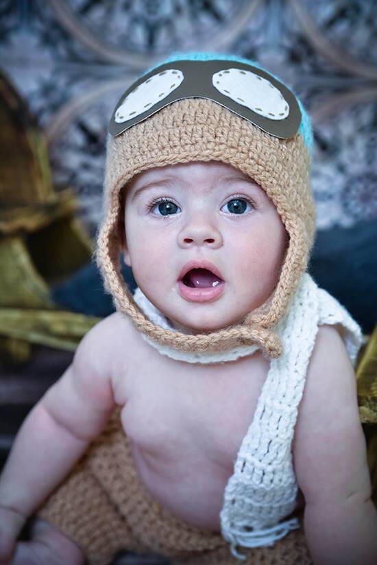 A graçinha de touca é o Giovanni, de 7 meses. Foto: Acervo pessoal