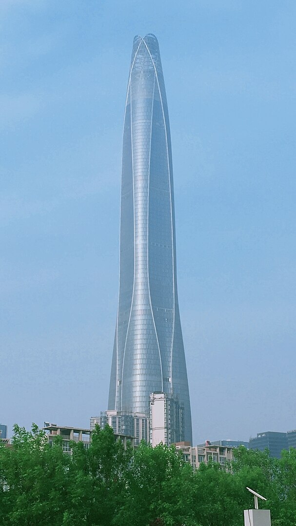 Tianjin CTF Finance Centre - Fica em Tianjin, na China. Tem 530 metros - Inaugurado em 2019.  Reprodução: Flipar