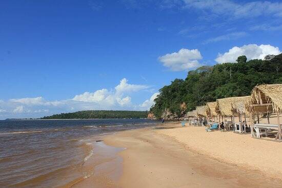 Praia do Pindobal tem águas claras e tranquilas. Foto: TripAdvisor/Reprodução