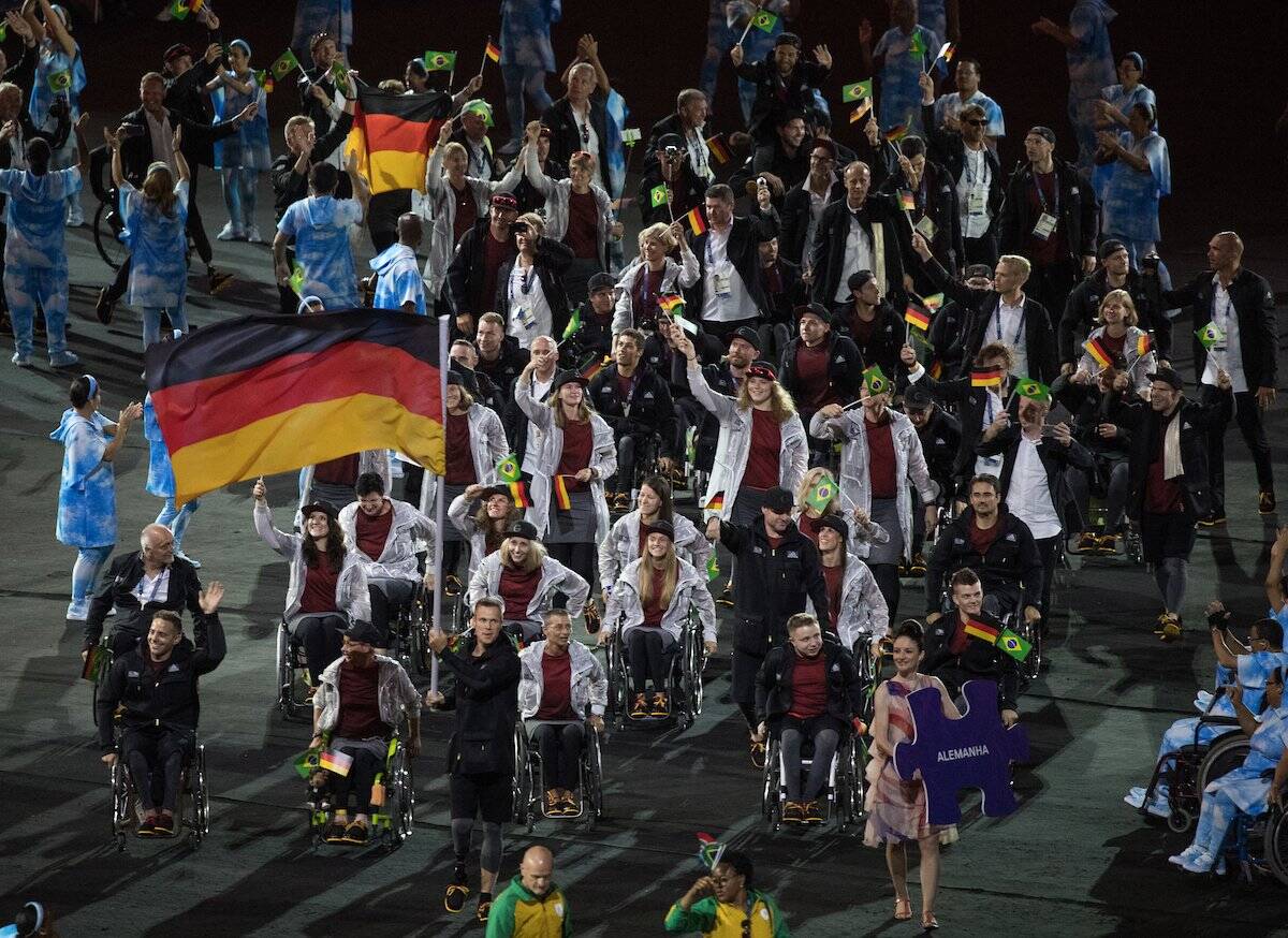 Cerimônia de abertura dos Jogos Paralímpicos. Foto: Reprodução/Twitter