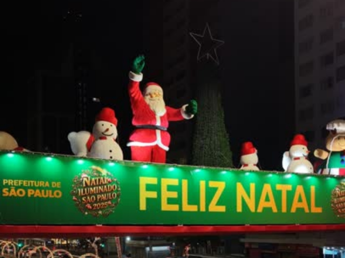 Papai Noel em São Paulo (SP. Foto: Divulgação - Prefeitura de São Paulo (SP)