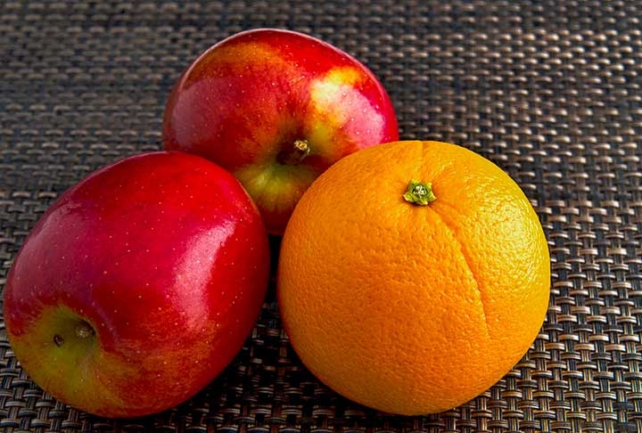 Laranja e maçã - Todas as frutas são ótimas fontes, porém a laranja e a maçã têm destaque por fornecerem ácido fólico, que combate sintomas depressivos. A laranja também tem vitamina C, garantindo energia e reduzindo o estresse.  Reprodução: Flipar