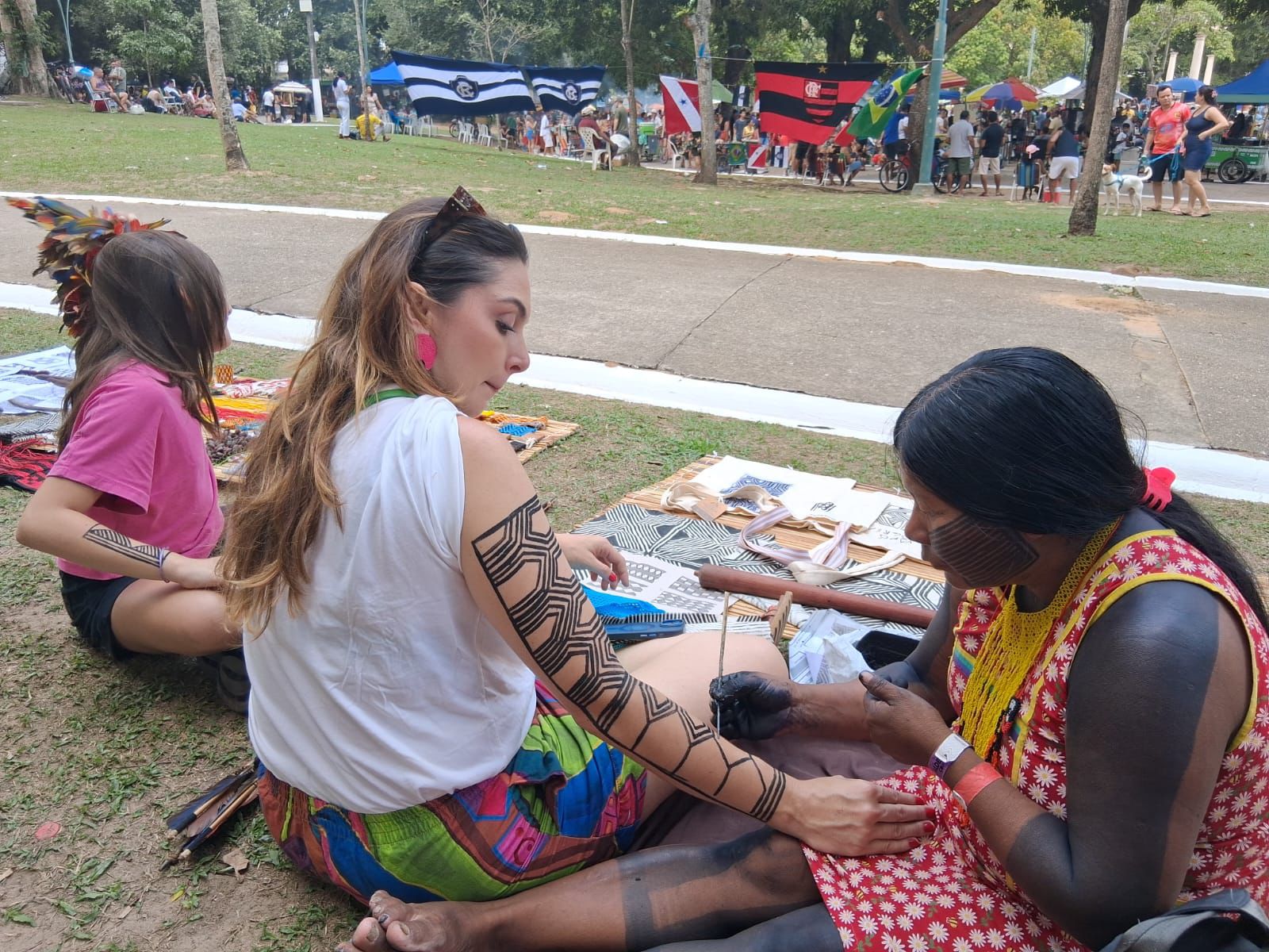 Banquetaço marca 7º dia da COP30 . Foto: Michelle Valente/enviada especial do iG à COP30