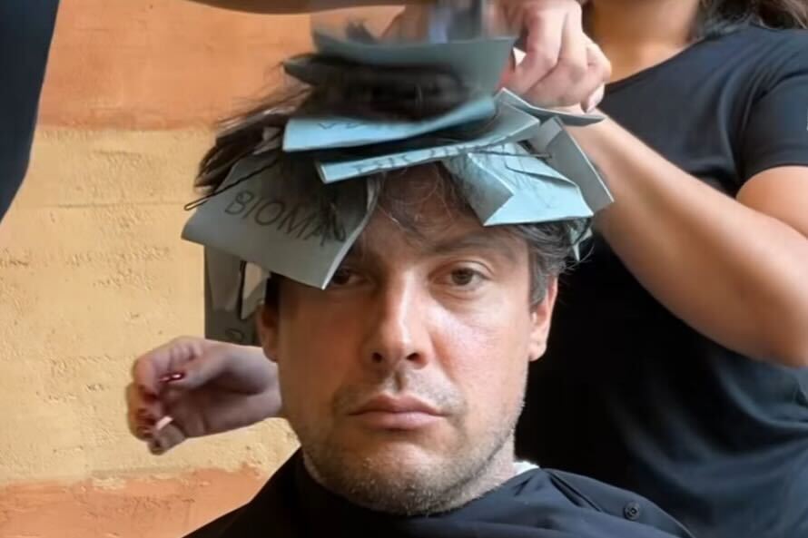 Sergio Guizé muda cabelo para novo personagem. Foto: Reprodução Instagram - 2.2.2024