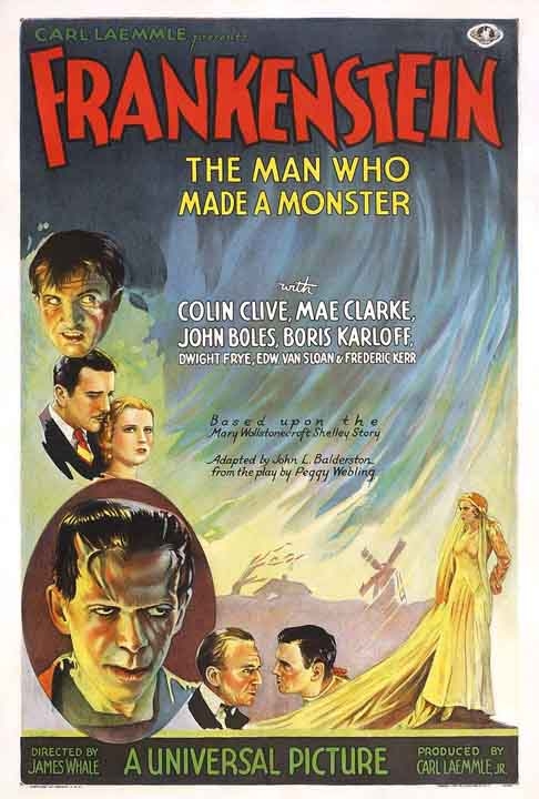 10) Pôster de “Frankenstein” (1931)