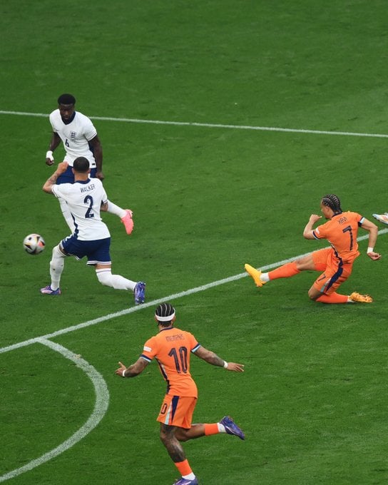 Holanda x Inglaterra (Foto: X/Uefa Euro 2024)