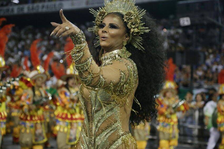 A Mancha Verde cantou os "Zés" do Brasil na segunda noite do carnaval de São Paulo. Foto: Paulo Pinto / LIGASP / Fotos Públicas