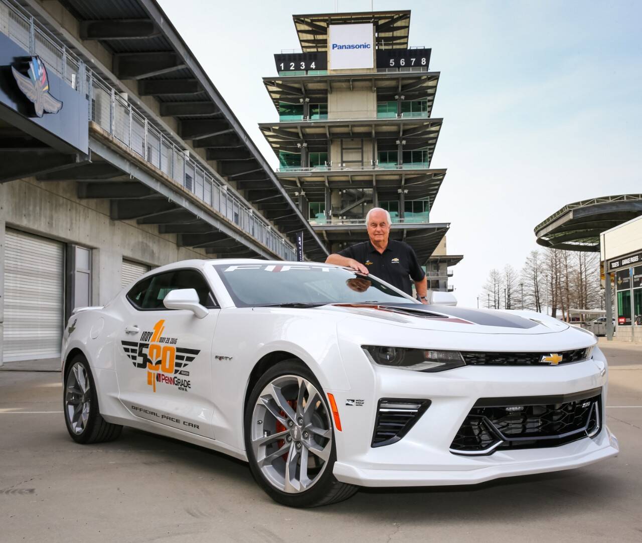Chevrolet Camaro SS estará na edição número 100 das 500 Milhas de Indianápolis. Foto: Divulgação