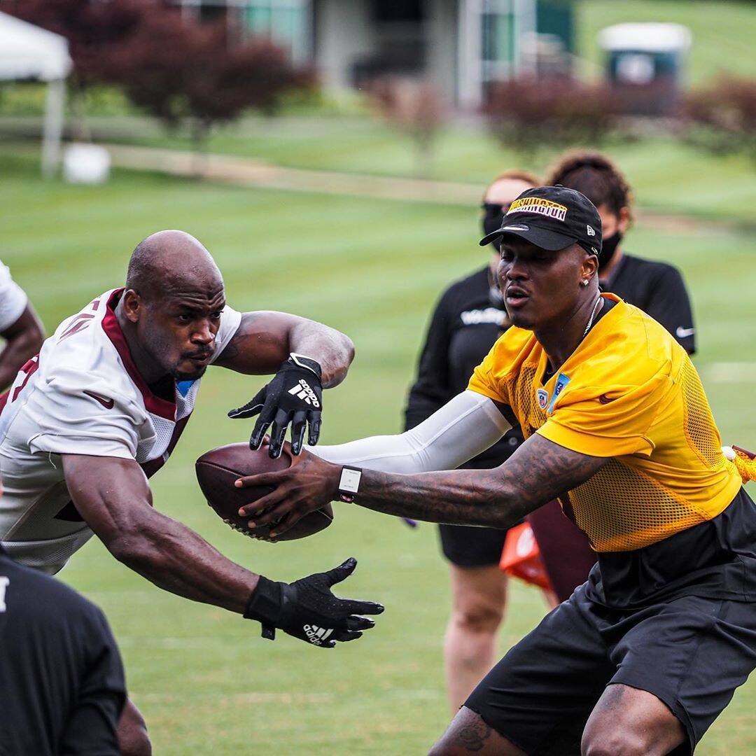 Washington segue treinando. Foto: Instagram