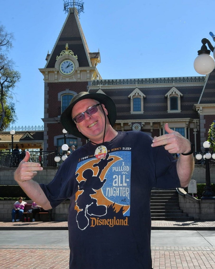 Jeff Reitz na Disneylândia. Foto: Reprodução/Instagram 01.03.2023