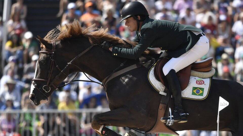 O brasileiro Pedro Veniss ficou em 17º lugar no salto. Foto: Reprodução/Twitter