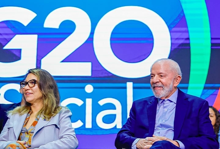 No caso, Lula se referia à campanha da Aliança Global Contra a Fome, que acontece durante o festival do G20, no Rio de Janeiro. Reprodução: Flipar