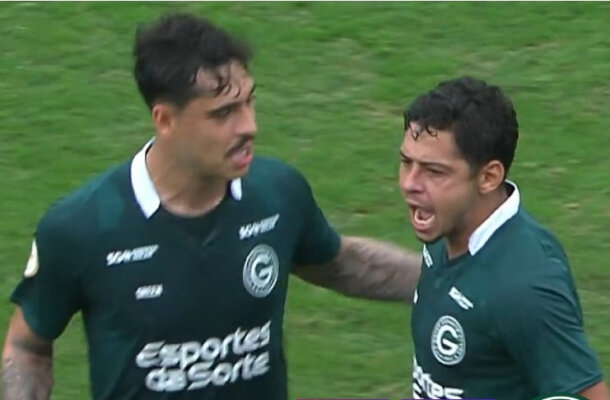 18º Goiás - 35 pontos - zero chance de título, Zero chance de Libertadores, 96,8% risco de rebaixamento - Foto:  Reprodução / Premiere