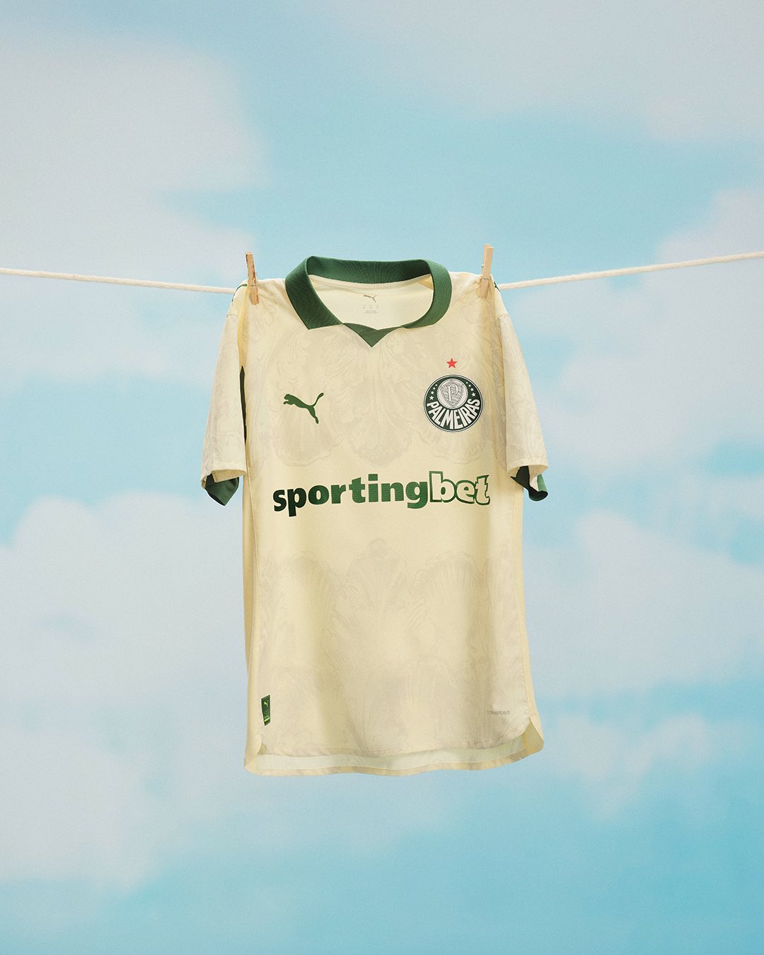 Detalhes do novo uniforme do Palmeiras. Foto: Divulgação