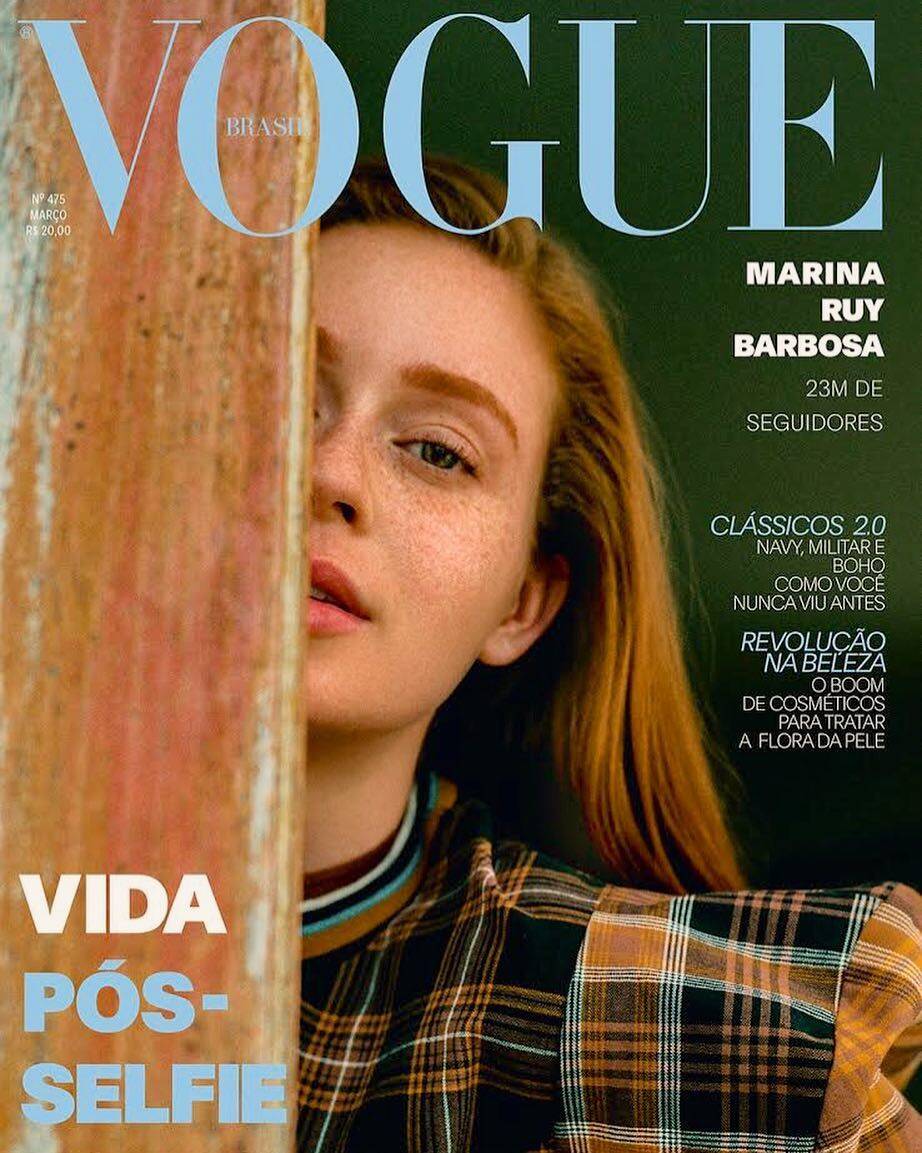 Marina Ruy Barbosa foi capa da Vogue Brasil . Foto: Reprodução/Instagram