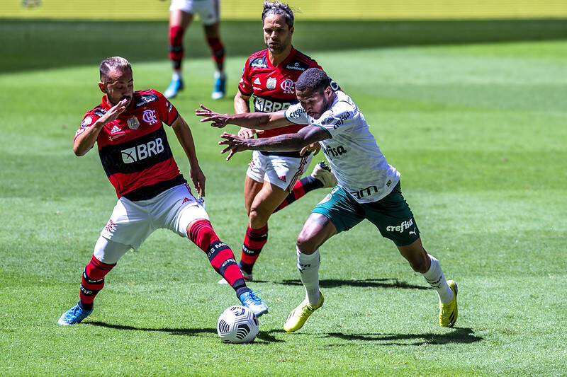 Foto: Reprodução/Flamengo e Palmeiras