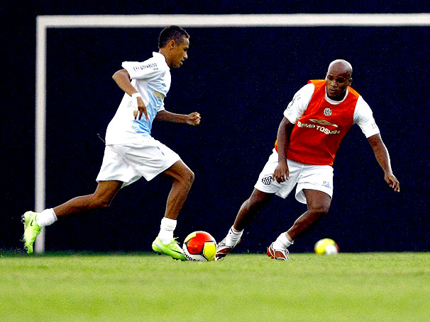 Neymar e Domingos. Foto: Divulgação/ Santos 