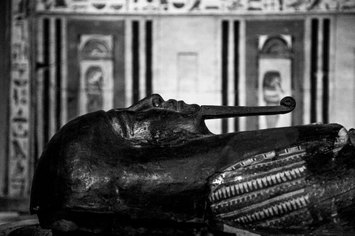 Atualmente, pesquisadores afirmam que várias mortes foram provocadas por fungos venenosos que proliferaram dentro da tumba. Mas a lenda da maldição persiste. Reprodução: Flipar