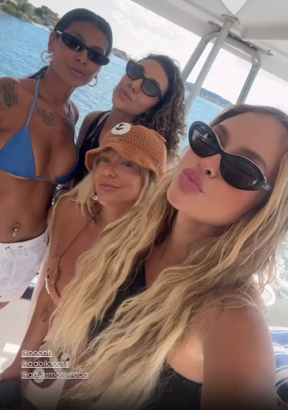 Pocah, Sarah Andrade e Gabi Lopes estão juntas em Curaçao Reprodução Instagram - 9.10.2024