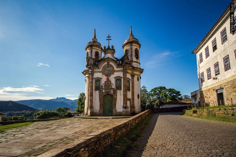 Igreja São Francisco de Assis, em Ouro Preto.. Foto: Ane Souza/Turismo Ouro Preto