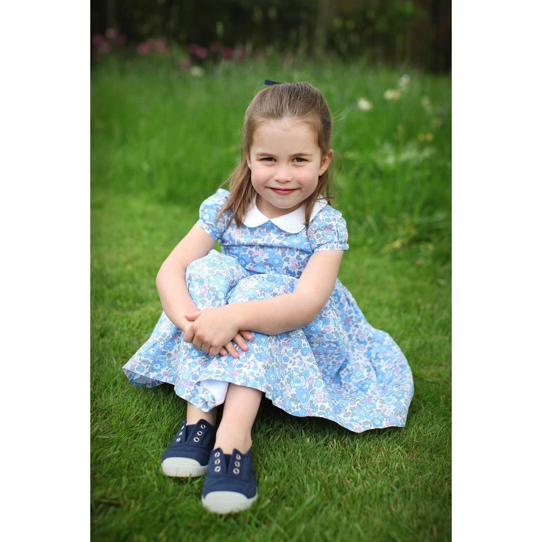 Evolução da Princesa Charlotte. Foto: Reprodução/Instagram/@kensingtonroyal