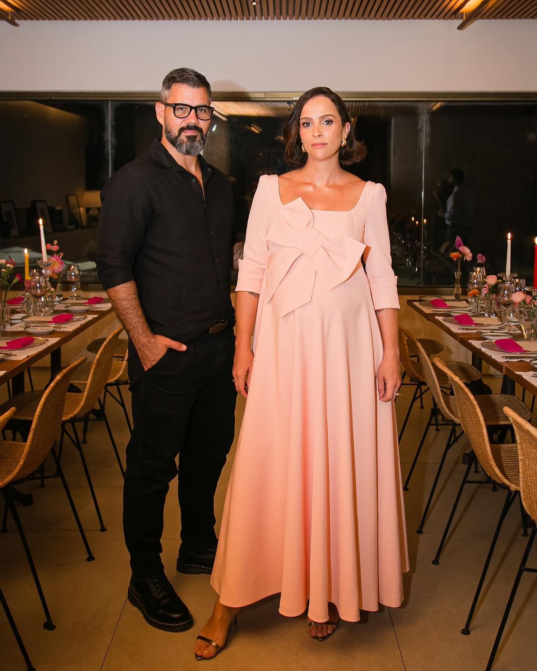 Letícia Cazarré e marido, Juliano Cazarré, em aniversário de 40 anos Reprodução/Instagram - 06.02.2024