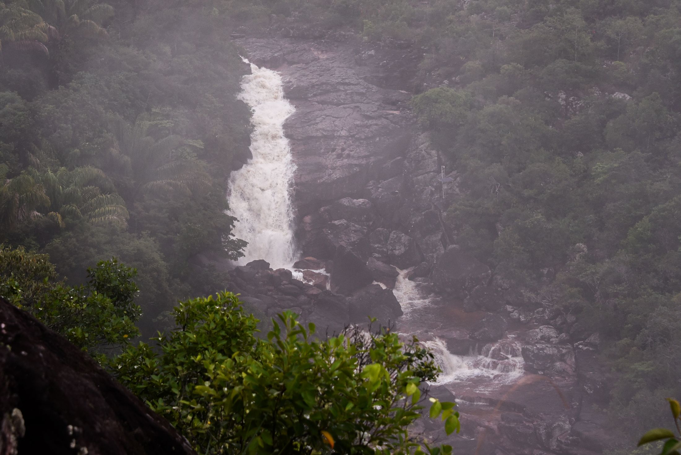 Cachoeira do Paiva na Serra do Tepequém (RR). Foto: Divulgação / Secom Roraima