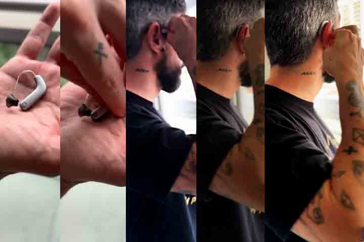 No dia 26 de setembro, o ator Pedro Neschling, que utiliza aparelhos auditivos, aproveitou o Dia Nacional da Pessoa com Deficiência Auditiva para compartilhar uma mensagem pessoal a respeito do assunto.
 Reprodução: Flipar