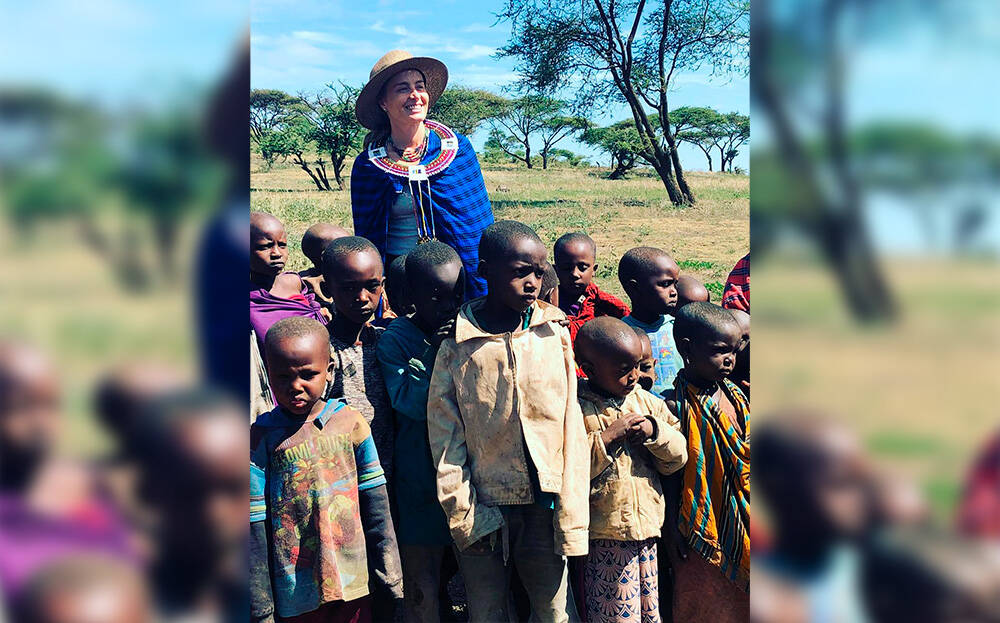 Angélica visitou as comunidades na Tanzânia. Foto: Reprodução/Instagram