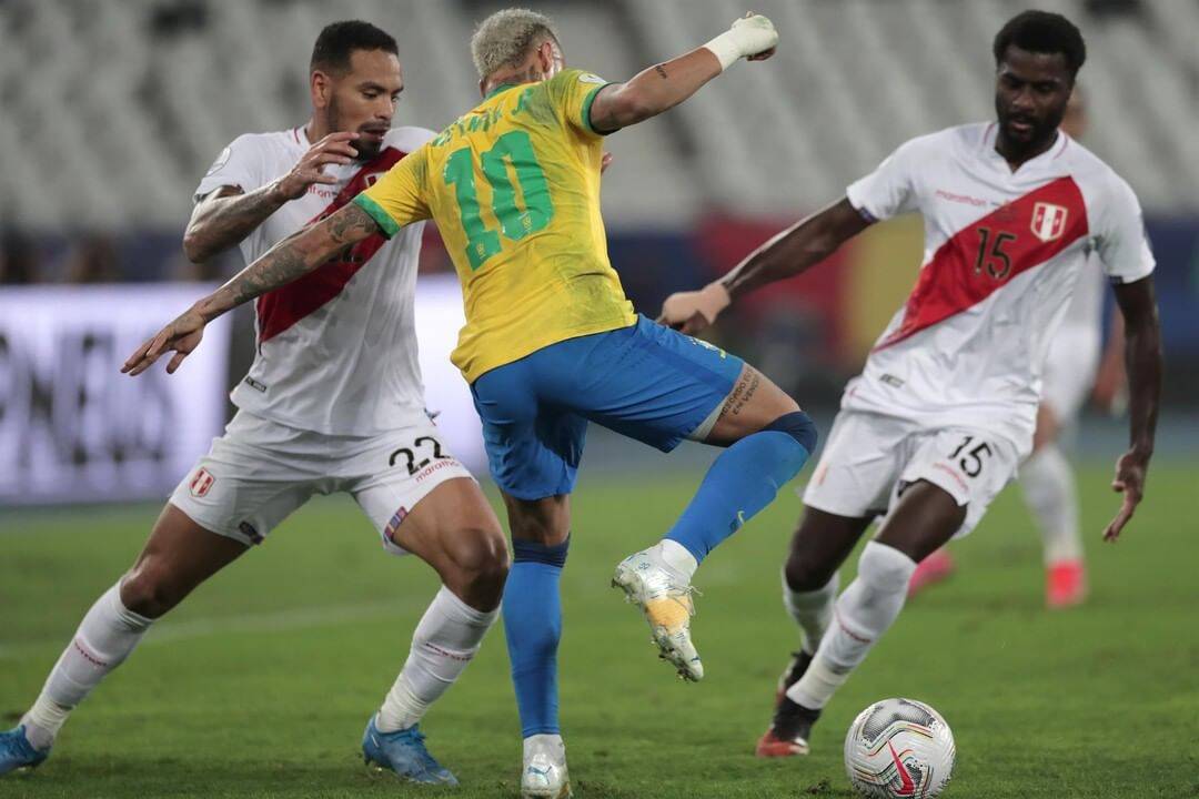 Brasil x Peru. Foto: Reprodução / Instagram Copa América