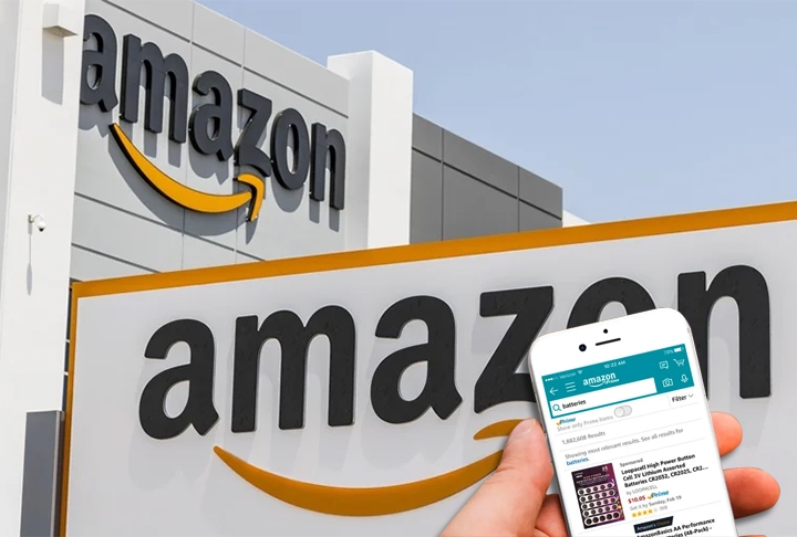 Em 2º lugar vem a Amazon, com 181 milhões de acessos. Fundada em 1994, a Amazon se consolidou como uma das gigantes de tecnologia. E investe muito no e-commerce.   Reprodução: Flipar