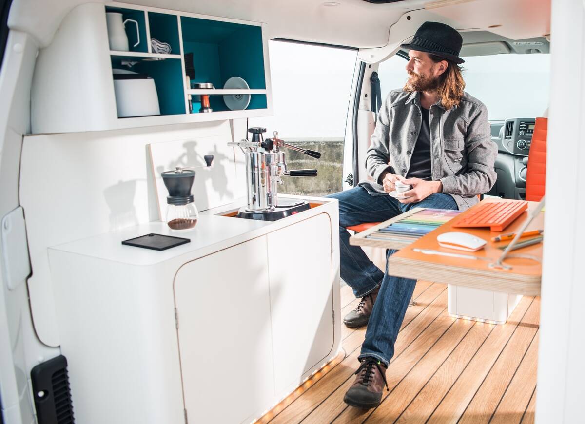 Nissan e-NV200 WORKSPACe. Foto: Divulgação