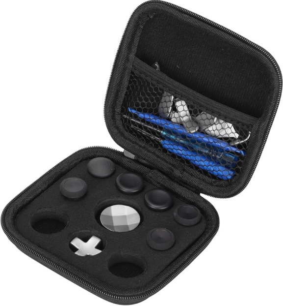 Seu pai é do time console? Deixe o jogo dele mais confortável com kit de adaptadores para controles. Um par simples de grips custa R$ 5 reais, e um kit com thumbsticks, pads e mais sai a partir de R$ 50. Reprodução