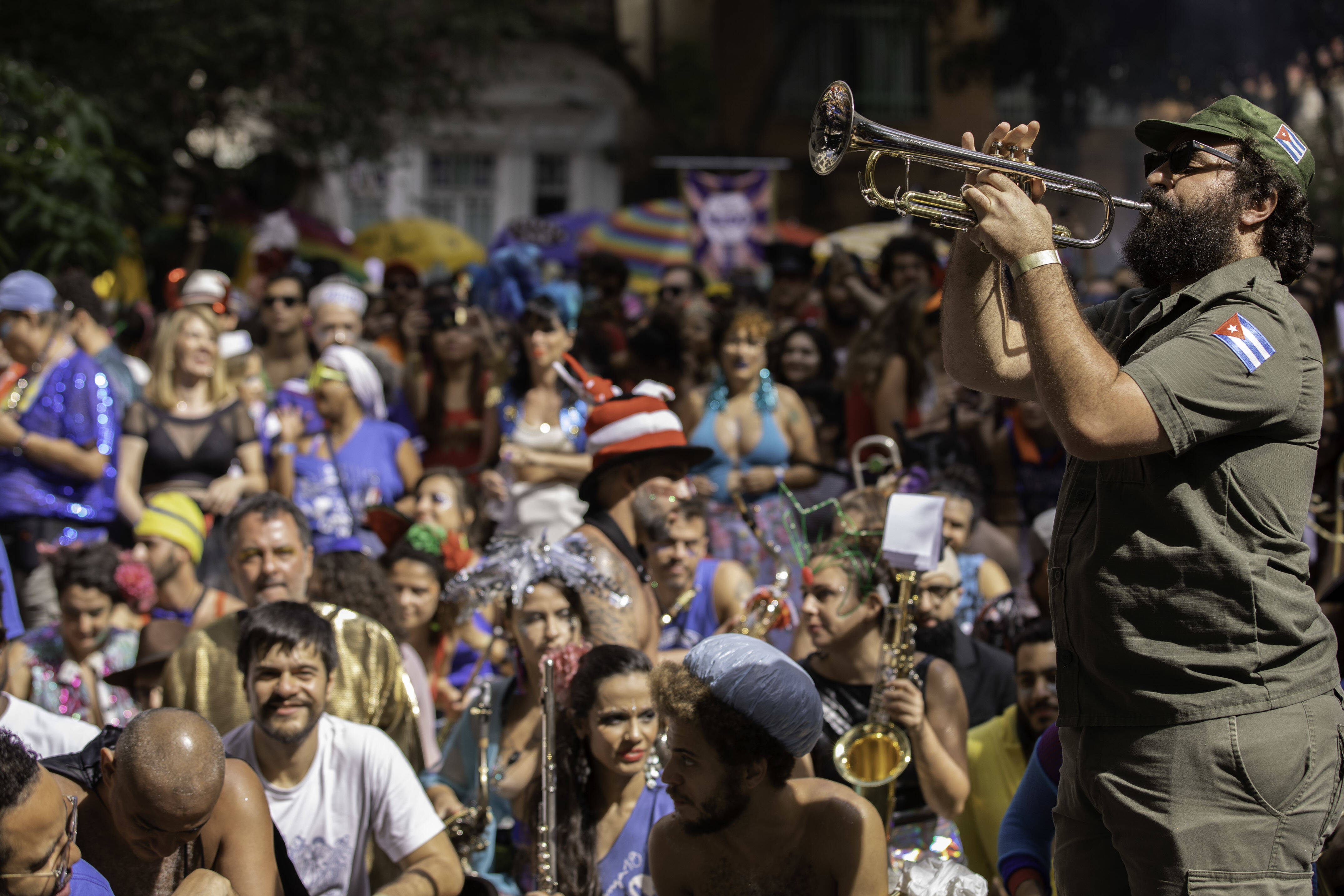 Bloco Charanga agita São Paulo nesta segunda-feira (24). Foto: Agência O Globo