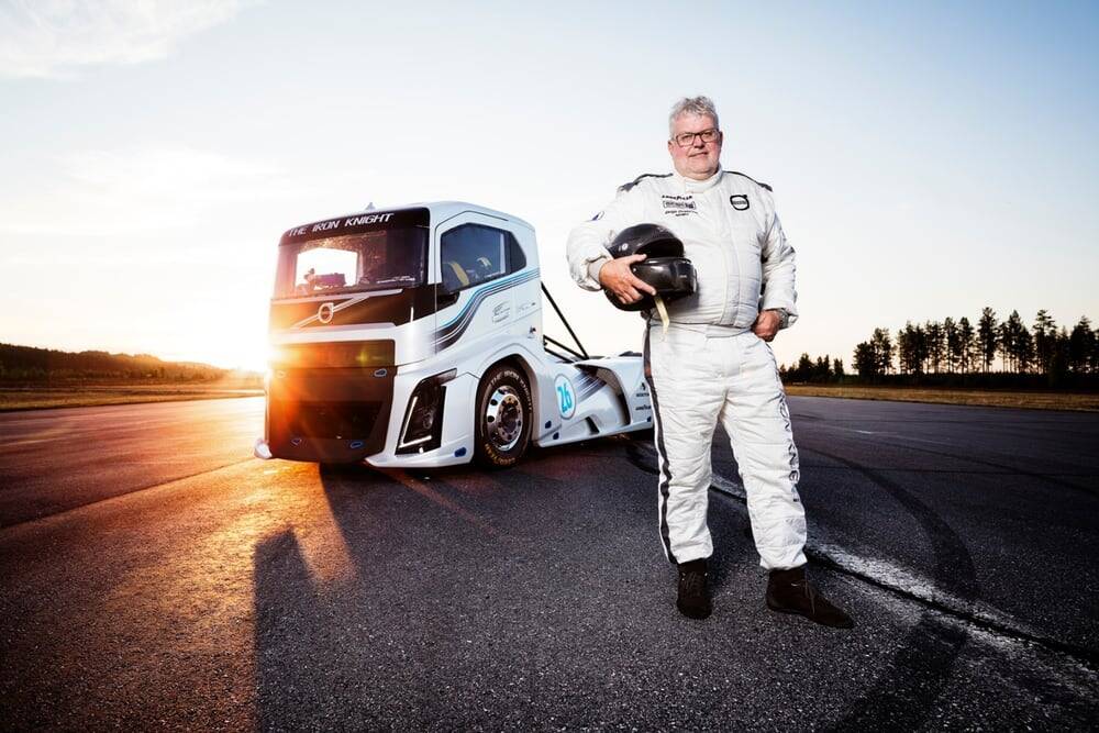 Volvo "The Iron Knight", o caminhão recordista de velocidade. Foto: Divulgação