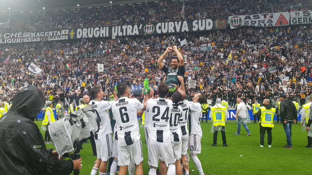 O goleiro Gianluiggi Buffon se despediu da Juventus após 17 anos e diversos títulos. Foto: Reprodução/Twitter