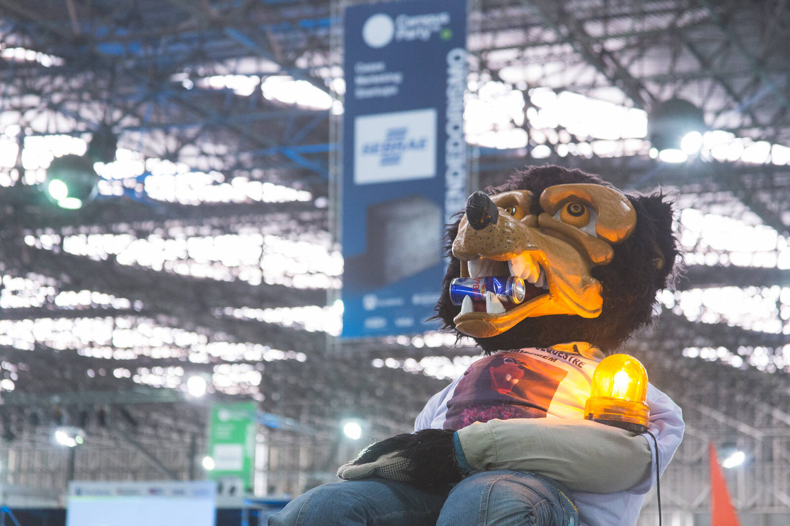 E que tal esse boneco muito louco da Campus Party 2016?. Foto: Pedro Fernandes/Divulgação